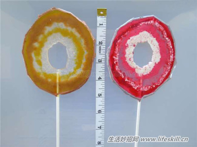 教你学做超美丽的玛瑙棒棒糖
