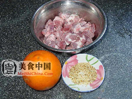 美食中国图片 - 甜橙芝麻小排骨(图解)