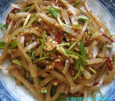 拌肉皮丝的做法