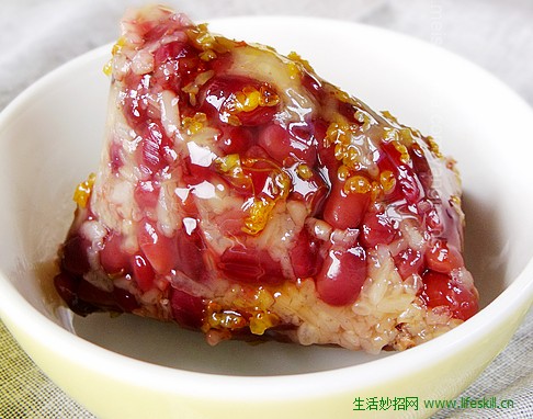 相思红豆蜜枣粽