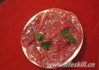 火锅店嫩牛肉的制作方法