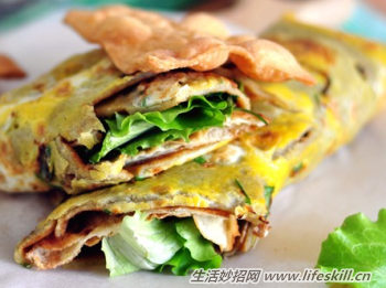 山东杂粮煎饼果子的做法