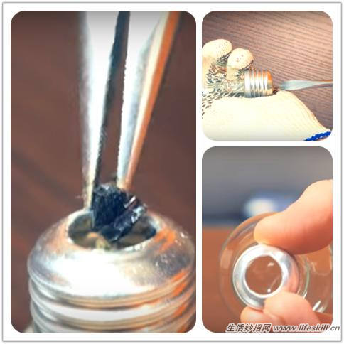 巧用废灯泡制作漂亮的盆栽